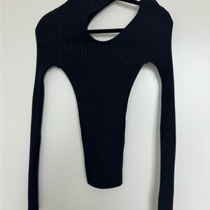Anine Bing Victoria Cutout Turtleneck